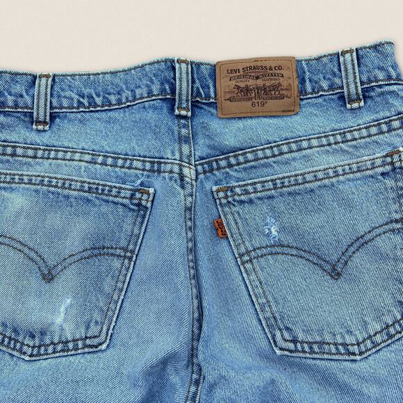 Y2K Levi's 619 Orange Tab Straight Leg Jeans  - Size 30 x 29 - Picture 6 of 8
